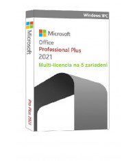 MICROSOFT Office 2021 Professional Plus multilicencia na 5 zariadení (PC,notebook atď.) (Nová elektronická licencia)