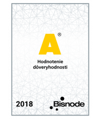 Certifikát Bisnode 2018