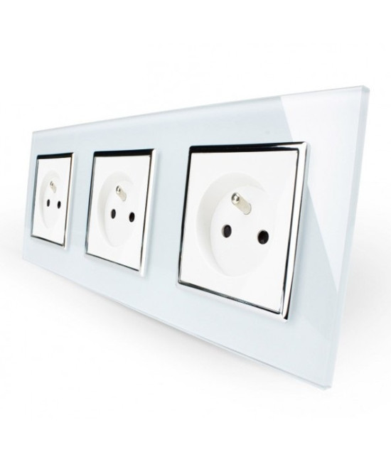 Elektrická zásuvka Livolo trojitá Elektrická zásuvka Livolo trojitá